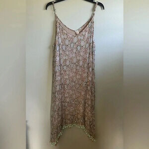 RAGA Sequin Spaghetti Strap Size L Summer Dress